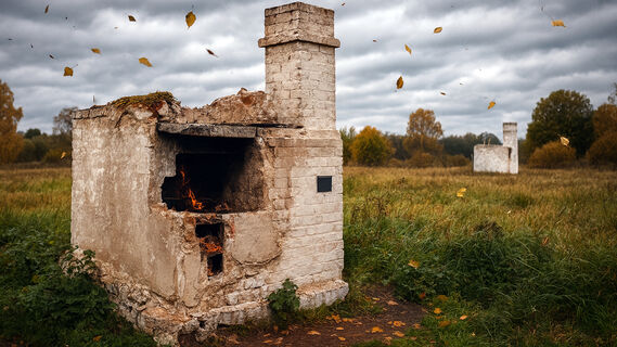 Печи в поле