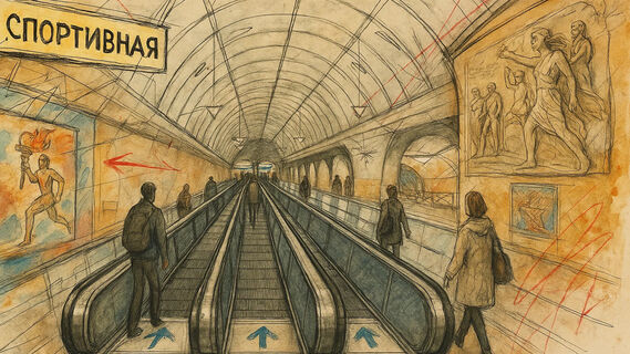 Метро, траволаторы