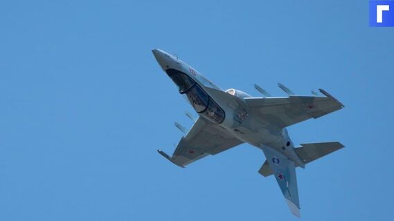 Крушение Як-130 в Белоруссии попало на видео