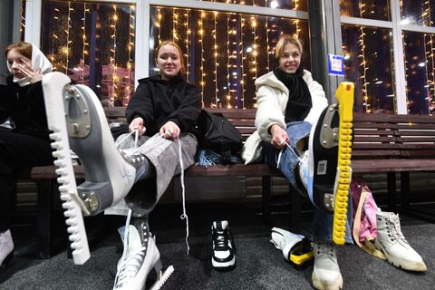 коньки, каток