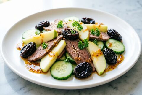 Нежнейший салат «Демидовский»: говядина плюс яблоко и еще пара компонентов — про "Оливье" больше не вспомните