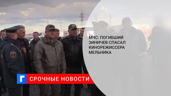 Глава МЧС Зиничев погиб, спасая кинорежиссера Александра Мельника