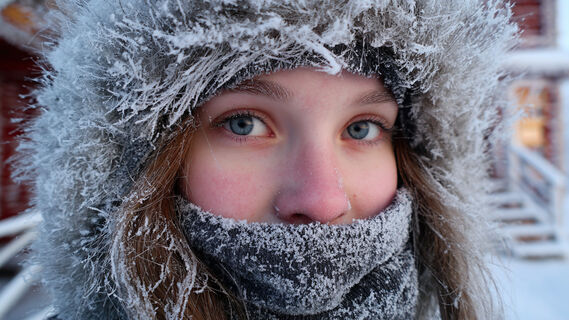Лицо, зима