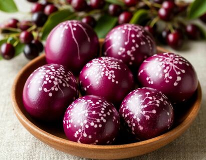 Луковая шелуха – это скучно: красим ягоды рябиной – бомбический цвет без танцев с бубнамм