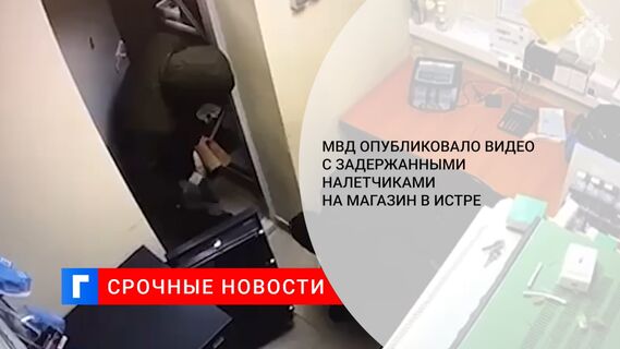 МВД опубликовало видео с задержанными налетчиками на магазин в Истре 