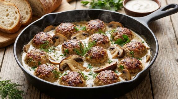 Фрикадельки, от которых невозможно оторваться: секрет в особенном грибном соусе