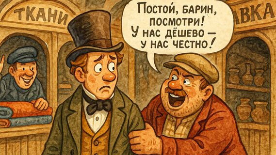 Гостинный двор, зазывалы