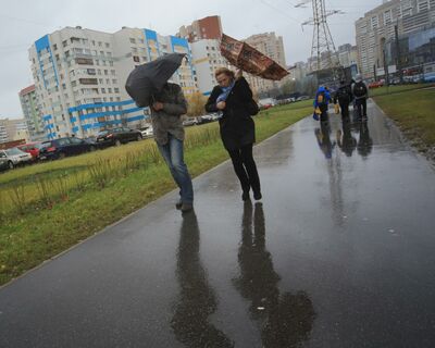 шторм в Петербурге