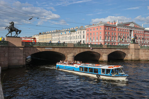 мост, нева, река