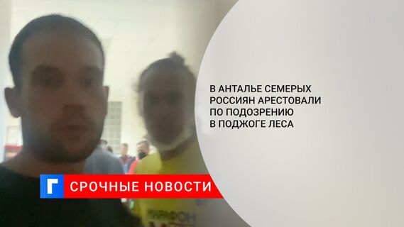 В Анталье семерых россиян арестовали по подозрению в поджоге леса
