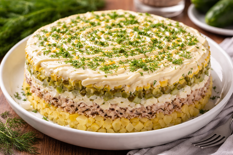 Это блюдо в 50-х подавали в высших кругах: шикарный салат "Министерский"