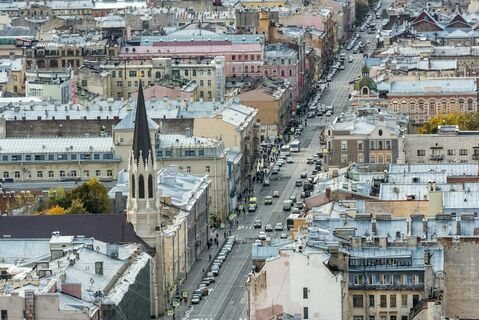 питер, город, дома