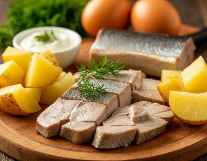 «Селедка под шубой» в новом исполнении: секрет в отсутствии свеклы и этом соусе – готовится считаные минуты