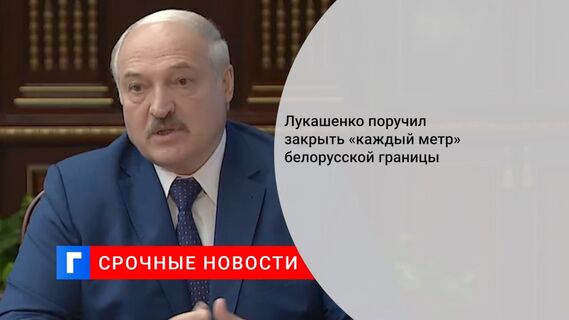 Лукашенко поручил усилить работу по охране границы от незаконного пересечения