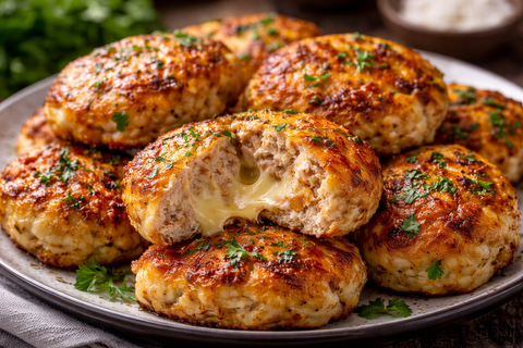 Куриные котлеты, которые исчезают со стола: рубленое филе и расплавленный сыр внутри
