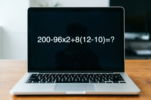 Математическая ловушка: решите 200−96×2+8(12−10)=? без калькулятора — проверьте себя