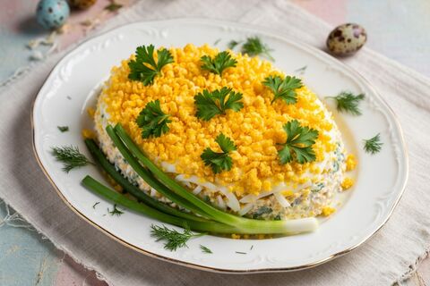 Пасхальный хит: слоёный салат, который исчезает первым — стал украшением праздничного стола