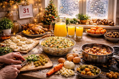 Идея завтрака на 31 декабря: не упасть в голодный обморок за столом поможет одна хитрость