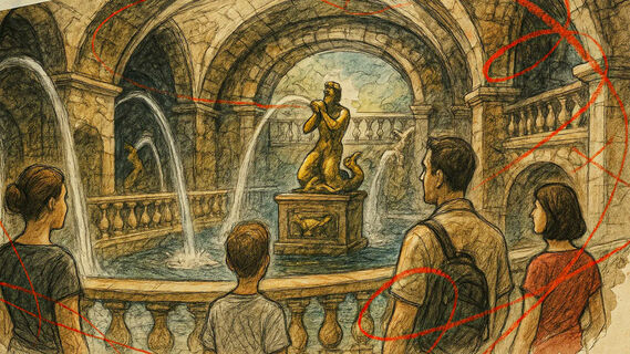 Большой каскад с гротами