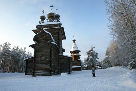 архангельск, храм, зима