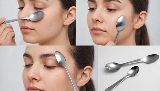 Вывожу отеки с лица с помощью двух ложек – а морщины разглаживаются без ботокса: простой метод лимфодренажа