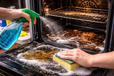 мытье духовки