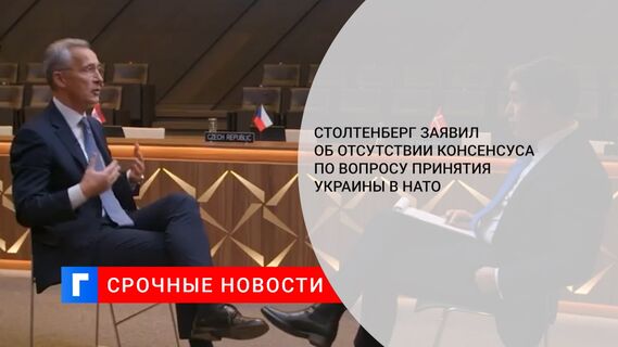 Столтенберг заявил об отсутствии консенсуса по вопросу принятия Украины в НАТО