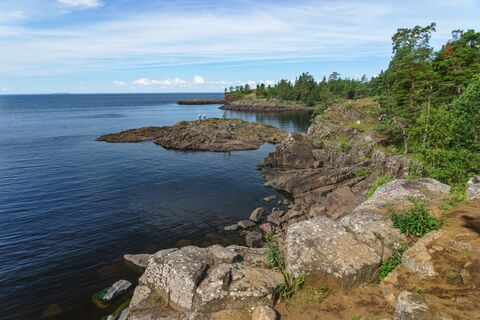 озеро, берег, вода