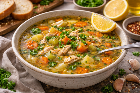 Куриный бульон — для слабаков: рецепт антипохмельного супа на 1-8 января