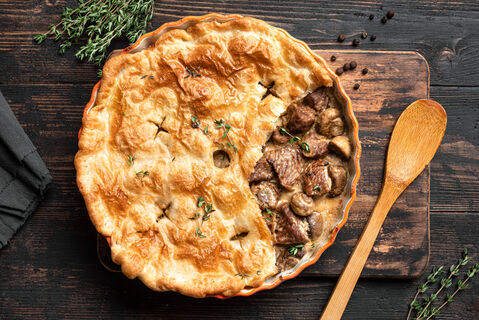 Мешаю грибы с курицей и кидаю на тесто: Получаю быстрый пирог за 35 минут