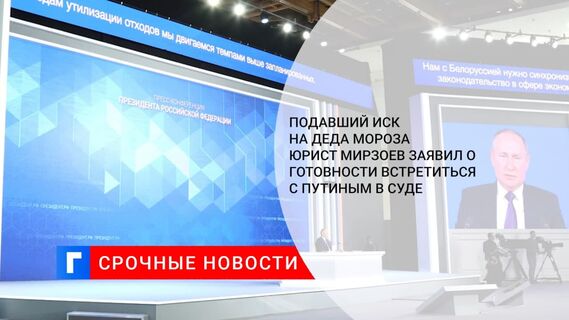 Подавший иск на Деда Мороза юрист Мирзоев заявил о готовности встретиться с Путиным в суде
