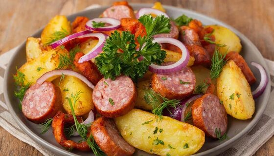 Картошка по-охотничьи: готовый ужин с ароматом копчёностей — не верится, что так просто