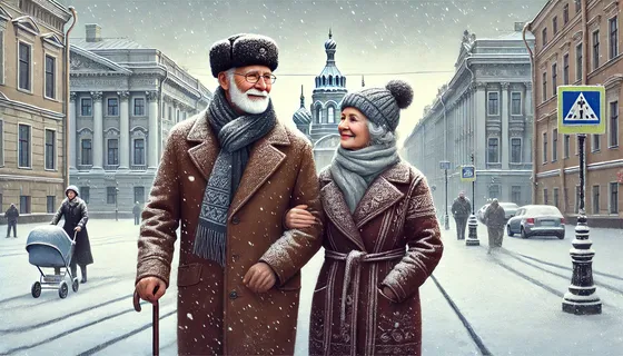 Пенсионеры Санк-Петербурга