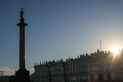 колонна, закат