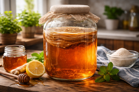 От покупной комбучи отказался: выращиваю сам и зарабатываю на чайном грибе