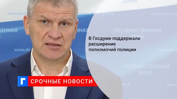 В Госдуме поддержали расширение полномочий полиции