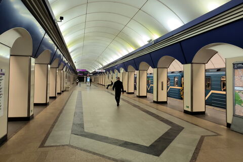 метро, вагон, станция