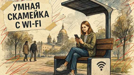 «Умные скамейки» с Wi-Fi