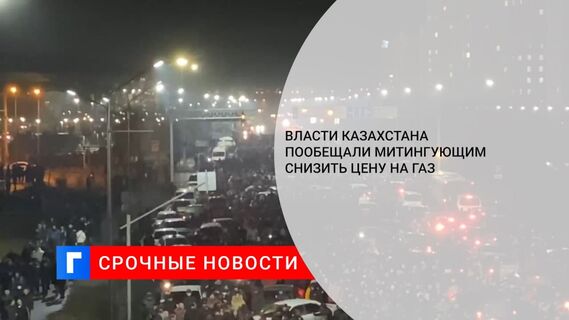 Правительственная комиссия пообещала митингующим на западе Казахстана снизить цену на газ
