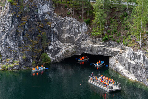 поезд, рускеала