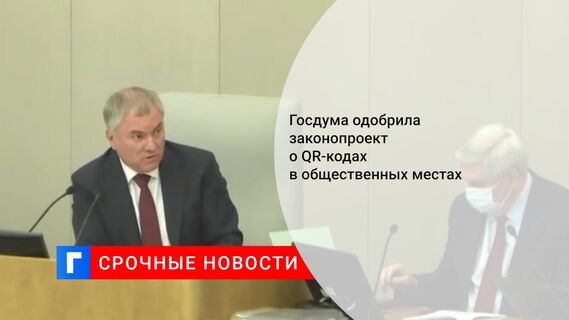 Госдума одобрила законопроект о QR-кодах в общественных местах