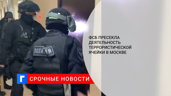 ФСБ пресекла деятельность террористической ячейки в Москве
