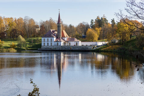 замок, вода