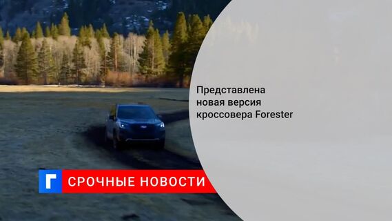 Subaru представила Forester для тяжелого бездорожья
