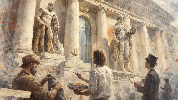 Античная пара Геракла и Флоры