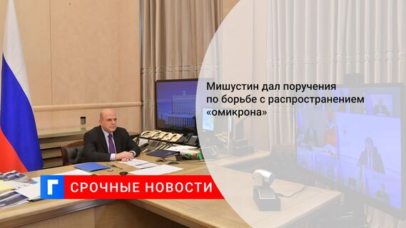 Мишустин дал поручения по борьбе с распространением «омикрона»