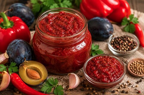 Если аджика, то только из слив: готовлю приправу так каждый год - без нее ни одно блюдо не обходится