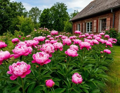 В апреле пионам – обязательно: сделали 8 проколов вокруг куста – и бутонизацию будет не остановить