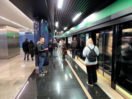 метро, вагон, станция