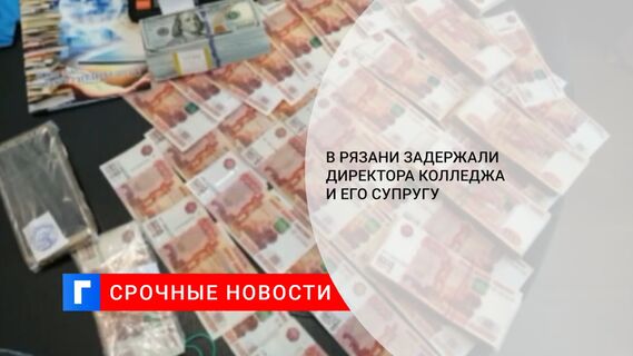 В Рязани задержали директора колледжа и его супругу 